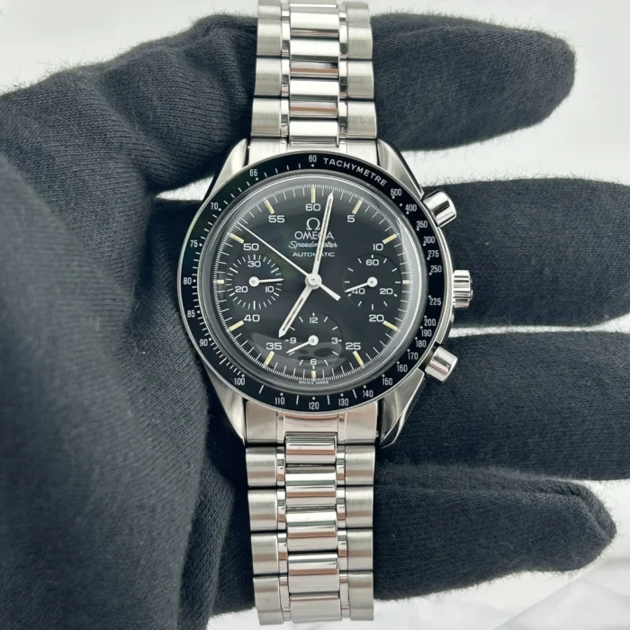 Omega Speedmaster Reduced Black Dial on Stainless Steel Ref. 3510.5 with Card 1994 - Image 2