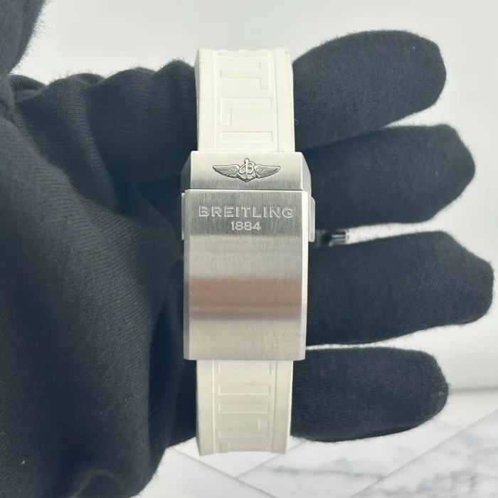 Breitling Superocean White Dial on Rubber Band Ref. A17366 with Card - Image 4