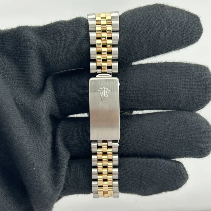 Rolex Datejust Champagne Stick Dial on D-Link Jubilee Bracelet Ref. 68273 - Image 4