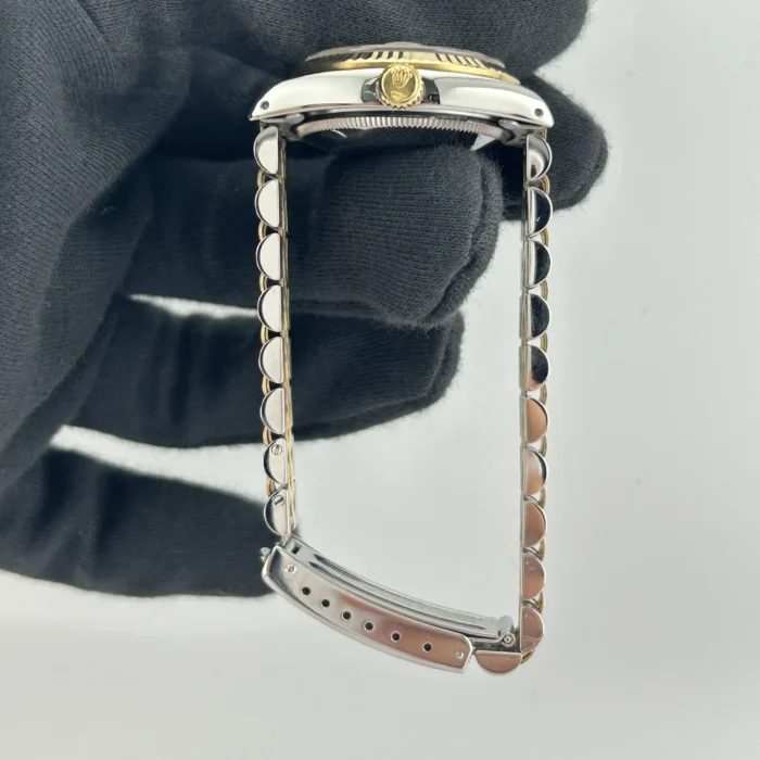 Rolex Datejust Champagne Stick Dial on D-Link Jubilee Bracelet Ref. 68273 - Image 6