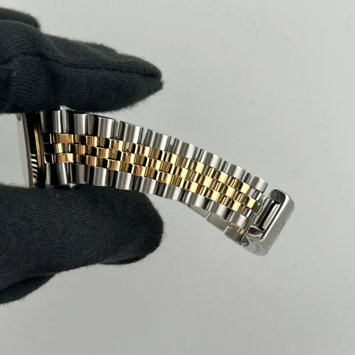 Rolex Datejust Champagne Stick Dial on D-Link Jubilee Bracelet Ref. 68273 - Image 5