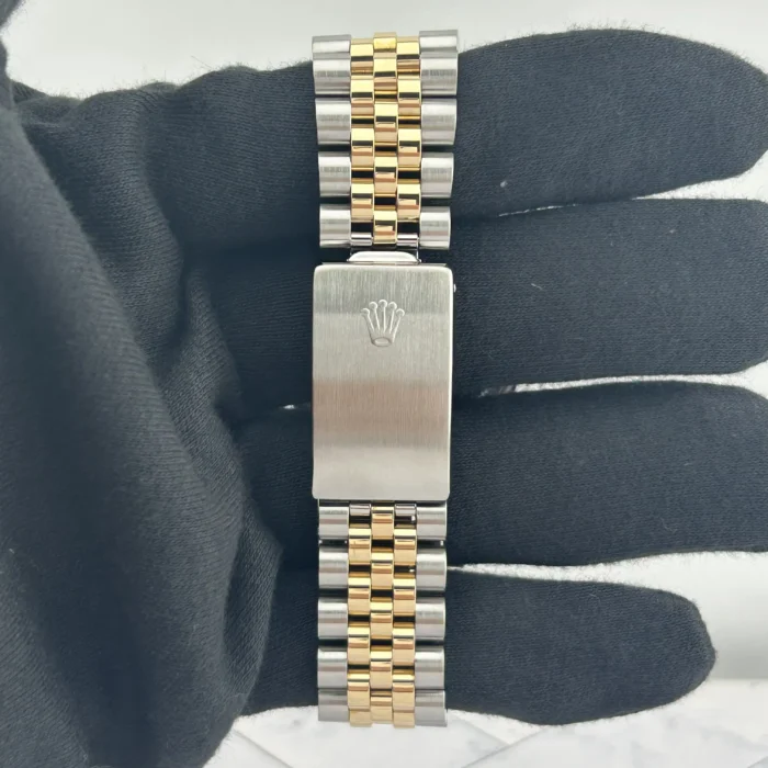 Rolex Datejust Champagne Stick Dial on D-Link Jubilee Ref. 16013 - Image 4