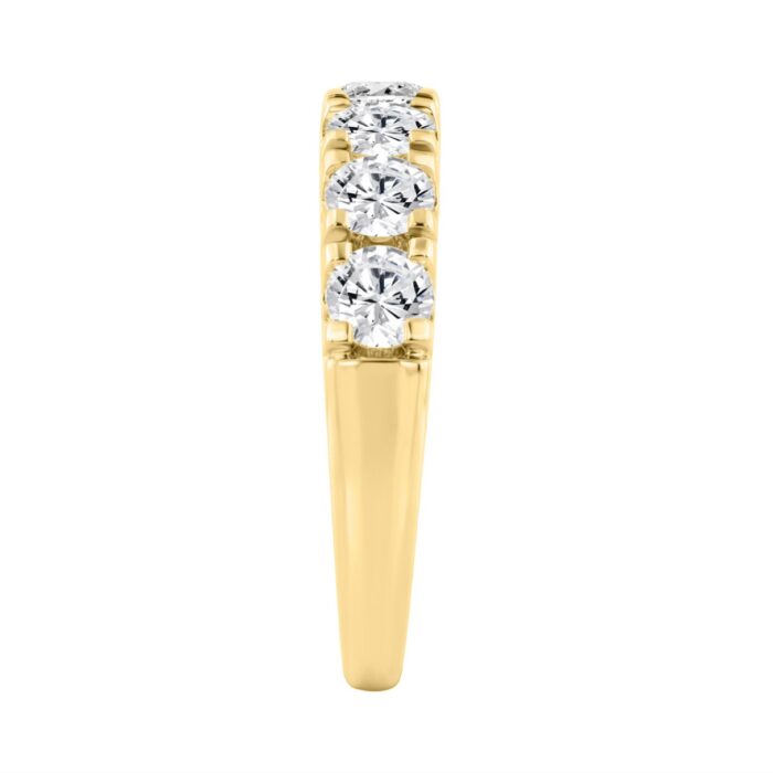 14K YELLOW GOLD 2.00CT ROUND DIAMOND LADIES BAND - Image 3