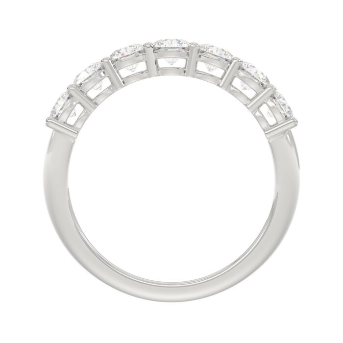 14K WHITE GOLD 1 1/2CT ROUND DIAMOND LADIES BAND - Image 2