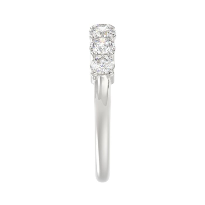 14K WHITE GOLD 1 1/2CT ROUND DIAMOND LADIES BAND - Image 4