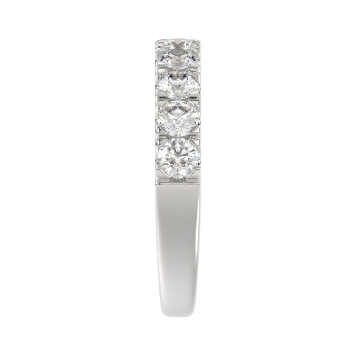 14K WHITE GOLD 1.00CT ROUND DIAMOND LADIES BAND - Image 4