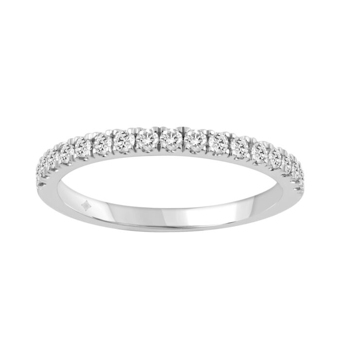 20879401_EC-122617W-1214x1214.jpg 14K WHITE GOLD 3/8CT ROUND DIAMOND LADIES BAND - Image 1