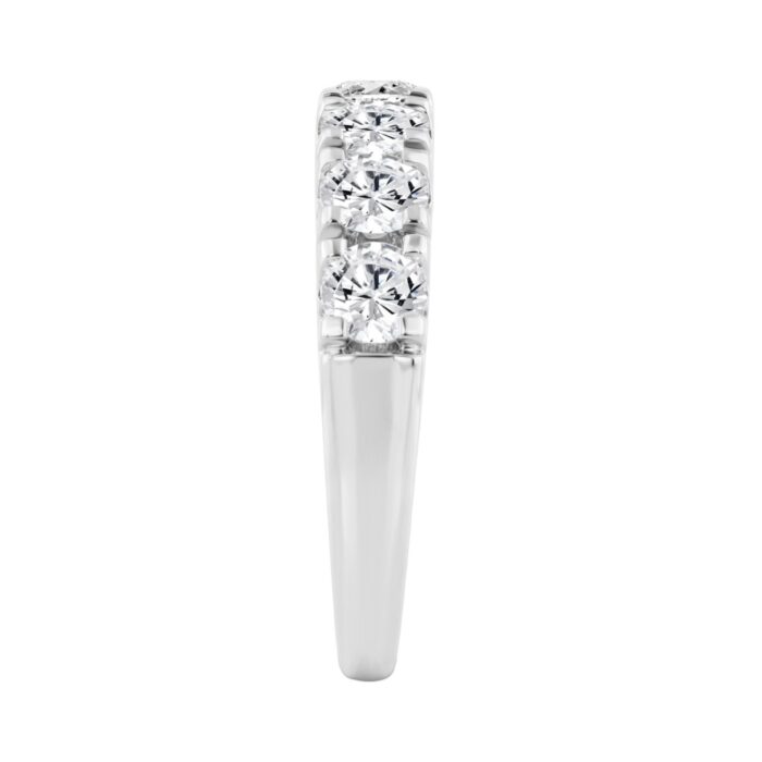 14K WHITE GOLD GOLD 2.00CT ROUND DIAMOND LADIES BAND - Image 3