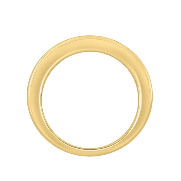 14K Yellow Gold 1 1/2Ct Princess Cut Diamond Ladies Wedding Band Ring - Image 2