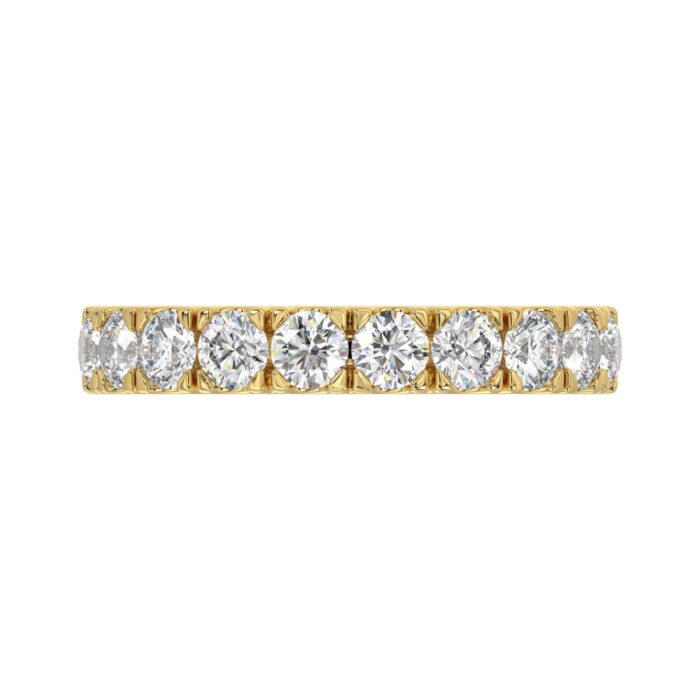 14K YELLOW GOLD 1.00CT ROUND DIAMOND LADIES BAND - Image 5