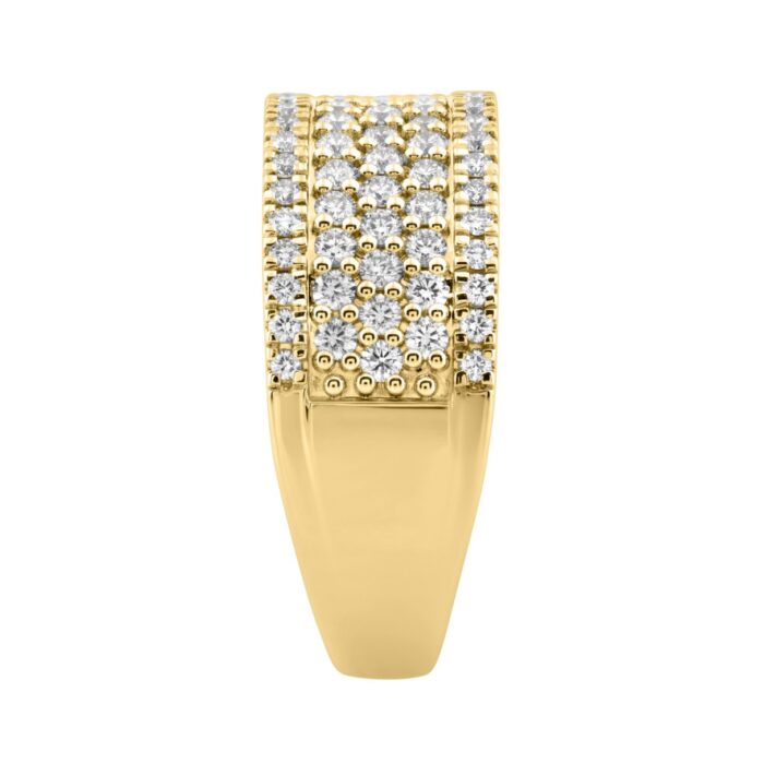 Elegant 14K Yellow Gold 1.00Ct Round Diamond Band Women Classic Band Jewelry (Color F-G -Clarity Vs1/Vs2) - Image 3