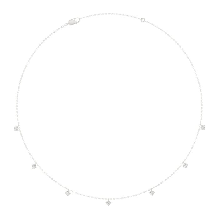 20890235_EC-134330W-1214x1214.jpg 10K WHITE GOLD 1.00CT ROUND DIAMOND LADIES NECKLACE - Image 1
