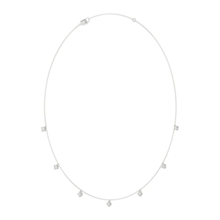 10K WHITE GOLD 1.00CT ROUND DIAMOND LADIES NECKLACE - Image 2
