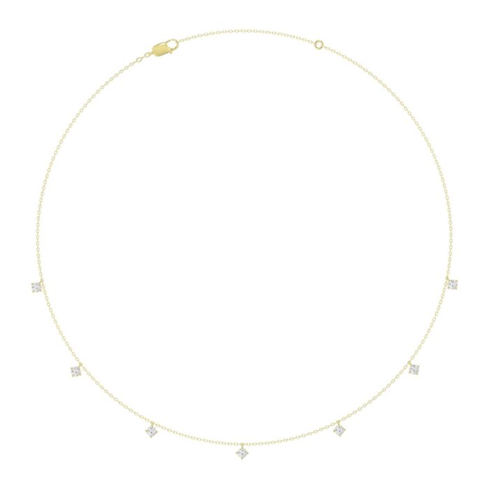 20890240_EC-134330Y-1214x1214.jpg 10K YELLOW GOLD 1.00CT ROUND DIAMOND LADIES NECKLACE - Image 1