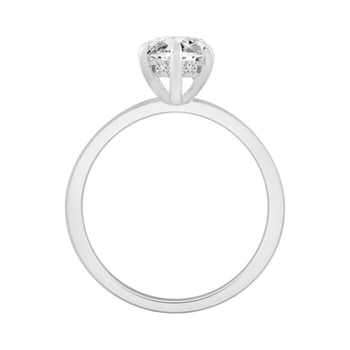 14K WHITE GOLD 2.00CT MARQUISE/ROUND DIAMOND LADIES RING (CENTER STONE MARQUISE DIAMOND 2.00CT) - Image 3