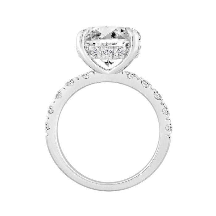 14K WHITE GOLD 6.00CT ROUND DIAMOND LADIES RING (CENTER STONE ROUND DIAMOND 5.00CT) - Image 2