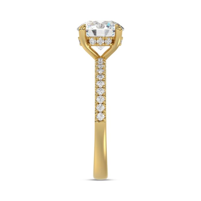 14K YELLOW GOLD 1 3/4CT ROUND DIAMOND LADIES RING (CENTER STONE ROUND DIAMOND 1 1/2CT) - Image 4