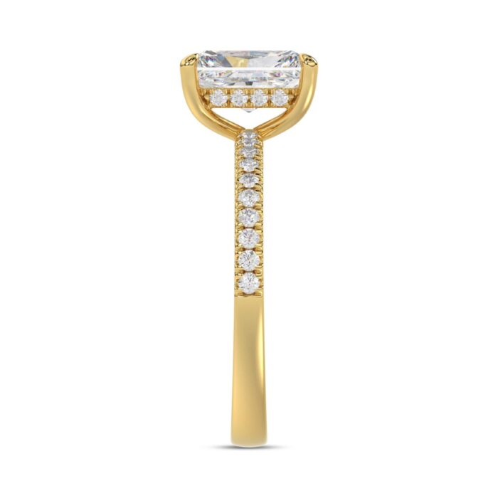 14K YELLOW GOLD 1 3/4CT ROUND/RADIANT DIAMOND LADIES RING (CENTER STONE RADIANT DIAMOND 1 1/2CT) - Image 4