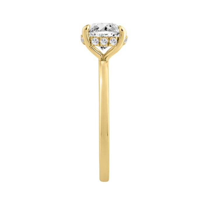14K YELLOW GOLD 2.00CT ROUND DIAMOND LADIES RING (CENTER STONE ROUND DIAMOND 2CT) - Image 3
