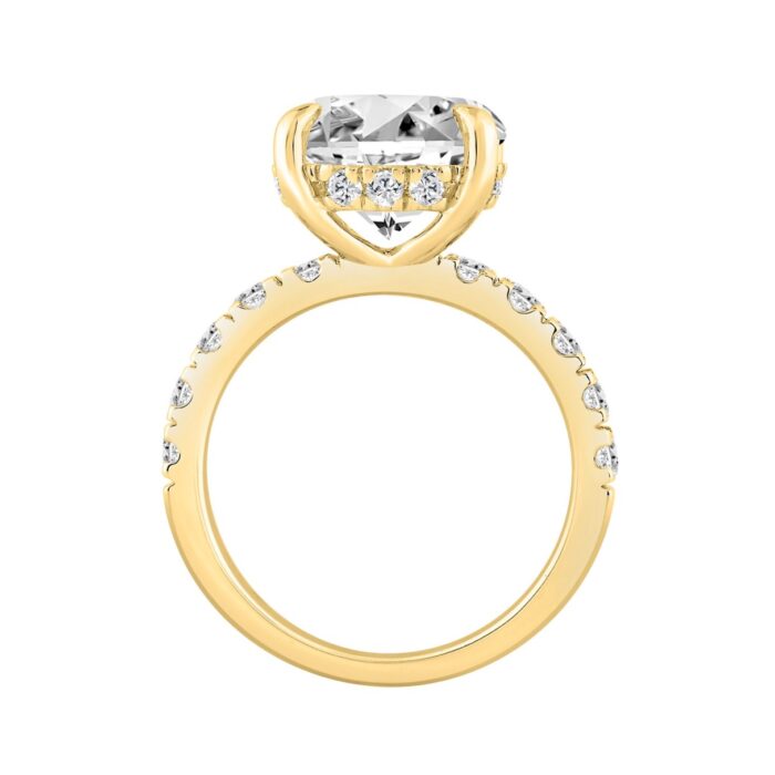 14K YELLOW GOLD 6.00CT ROUND DIAMOND LADIES RING (CENTER STONE ROUND DIAMOND 5CT) - Image 3