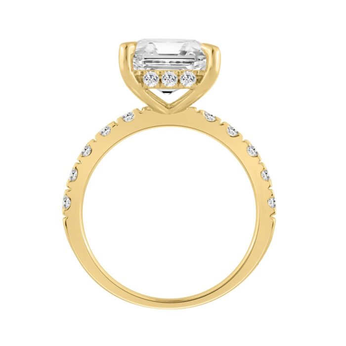 14K YELLOW GOLD 6.00CT ROUND/RADIANT DIAMOND LADIES RING (CENTER STONE RADIANT DIAMOND 5CT) - Image 3