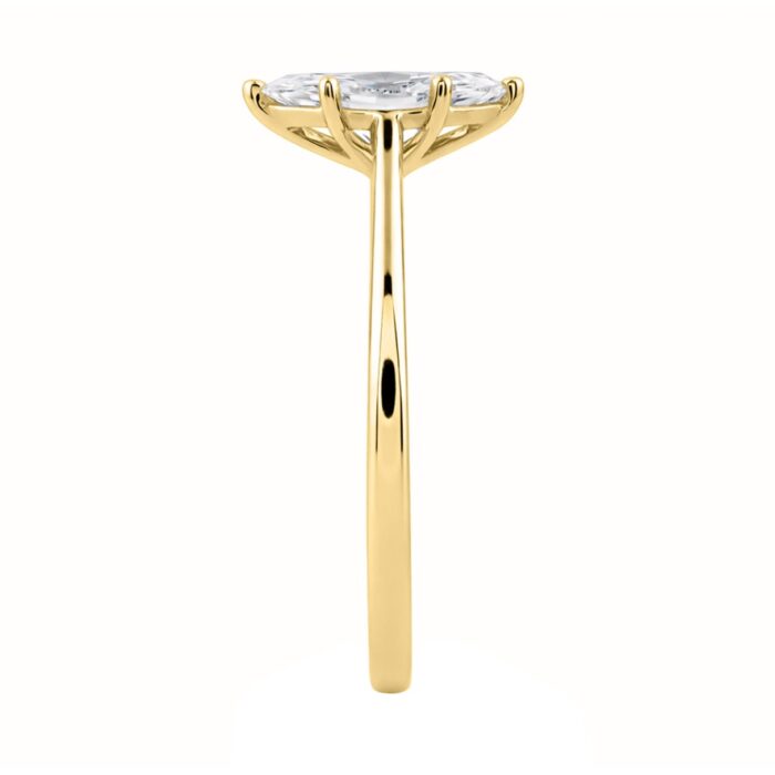 14K YELLOW GOLD 1.00CT MARQUISE DIAMOND LADIES SOLITAIRE RING (CENTER STONE MARQUISE DIAMOND 1CT - Image 3