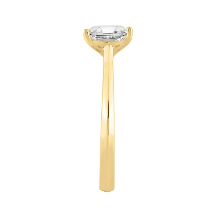 14K YELLOW GOLD 1.00CT RADIANT DIAMOND LADIES SOLITAIRE RING - Image 3