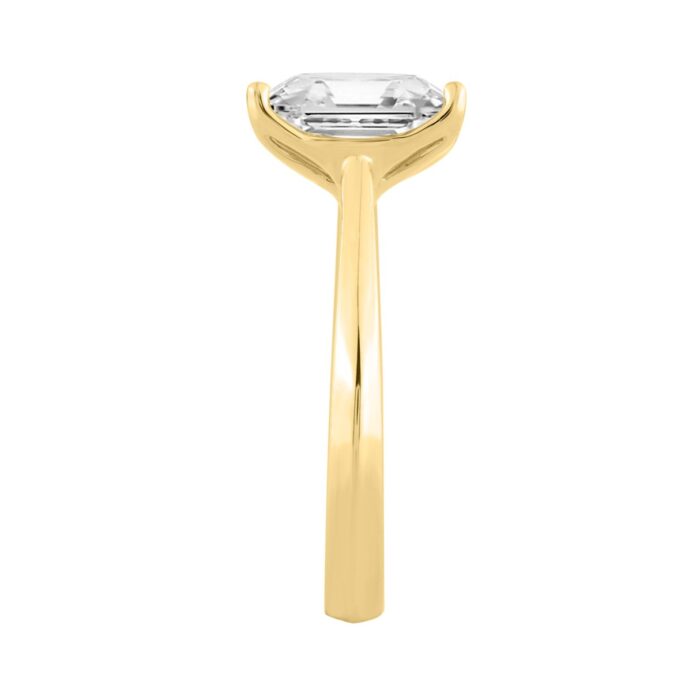 14K YELLOW GOLD 3.00CT RADIANT DIAMOND LADIES SOLITAIRE RING - Image 3