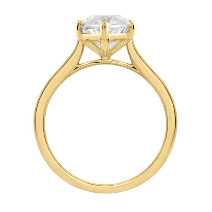 14K YELLOW GOLD 4.00CT MARQUISE DIAMOND LADIES SOLITAIRE RING (CENTER STONE MARQUISE DIAMOND 4CT - Image 2