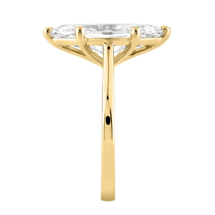 14K YELLOW GOLD 4.00CT MARQUISE DIAMOND LADIES SOLITAIRE RING (CENTER STONE MARQUISE DIAMOND 4CT - Image 3
