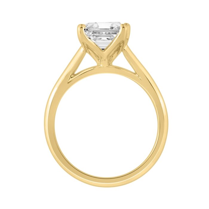 14K YELLOW GOLD 4.00CT RADIANT DIAMOND LADIES RING - Image 3