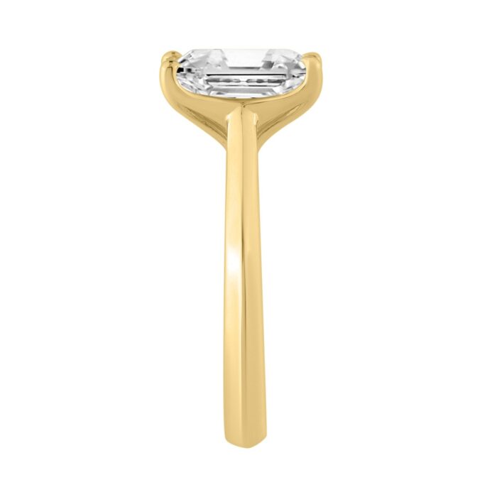 14K YELLOW GOLD 4.00CT RADIANT DIAMOND LADIES RING - Image 2