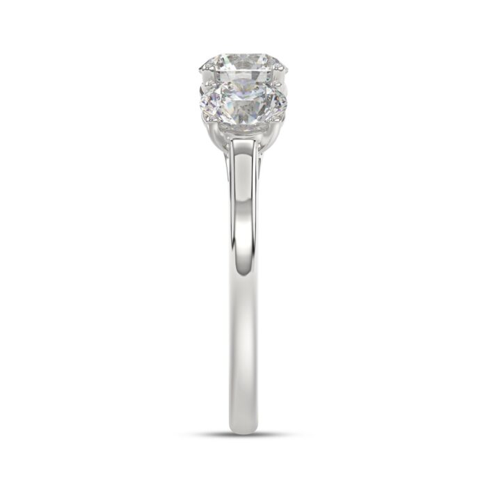 14K WHITE GOLD 2 1/4CT ROUND DIAMOND LADIES RING - Image 4