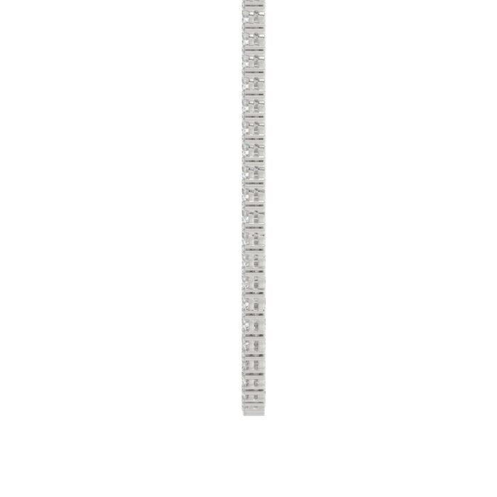 14K WHITE GOLD 10 1/3CT 18" ROUND DIAMOND LADIES TENNIS NECKLACE - Image 2