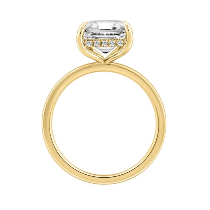 14K YELLOW GOLD 3 1/8CT ROUND/RADIANT DIAMOND LADIES RING (CENTER STONE RADIANT DIAMOND 3.00CT) - Image 2