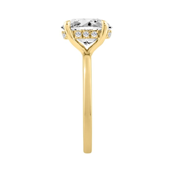 14K YELLOW GOLD 3.00CT OVAL/ROUND DIAMOND LADIES RING (CENTER STONE OVAL DIAMOND 3.00CT) - Image 3
