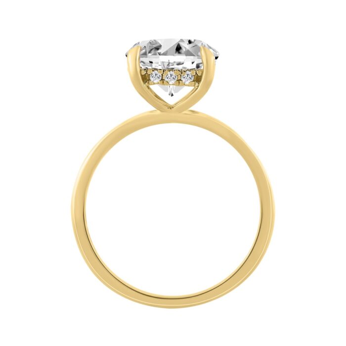 14K YELLOW GOLD 3.00CT ROUND DIAMOND LADIES RING - Image 2
