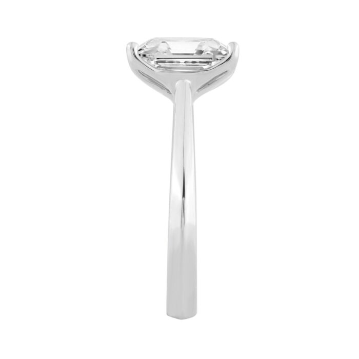 14K WHITE GOLD 3.00CT RADIANT DIAMOND LADIES SOLITAIRE RING - Image 3