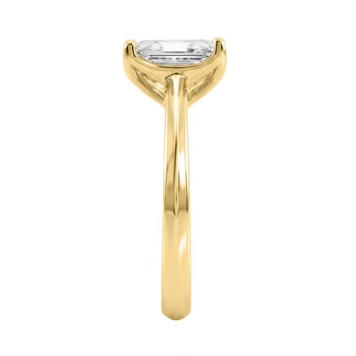 14K YELLOW GOLD 2 1/2CT RADIANT DIAMOND LADIES RING - Image 3