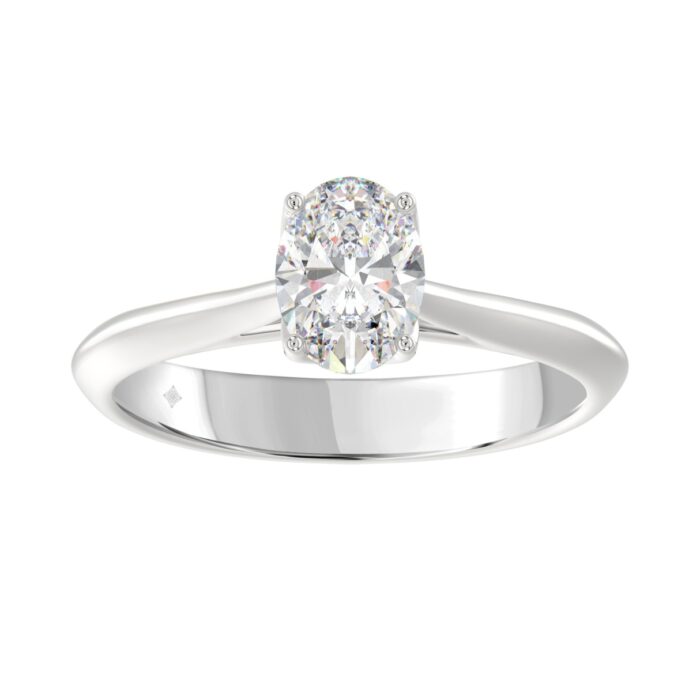 20890704_EC-178456W-1214x1214.jpg LADIES SOLITAIRE RING 1CT OVAL DIAMOND 14K WHITE GOLD - Image 1