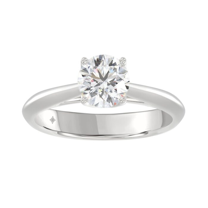 20890705_EC-178451W-1214x1214.jpg LADIES SOLITAIRE RING 1CT ROUND DIAMOND 14K WHITE GOLD - Image 1