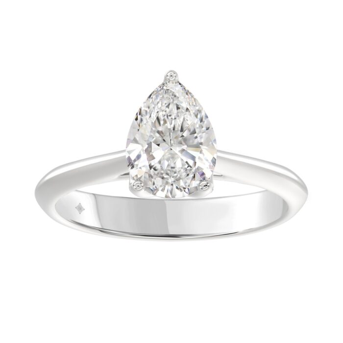 20890706_EC-101142W-1214x1214.jpg LADIES SOLITAIRE RING 2CT PEAR DIAMOND 14K WHITE GOLD - Image 1
