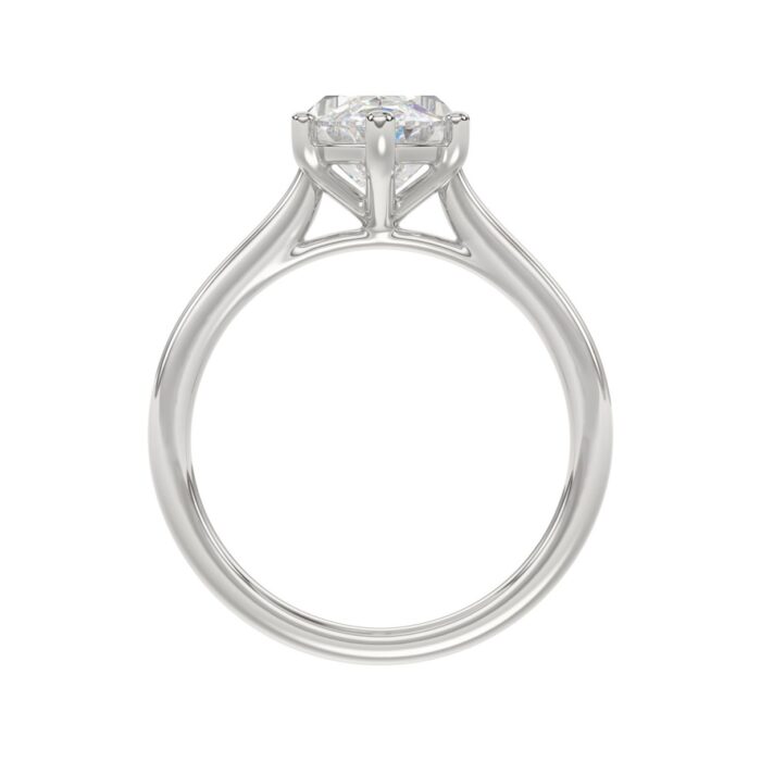14K WHITE GOLD 1 1/2CT MARQUISE DIAMOND SOLITAIRE RING - Image 2