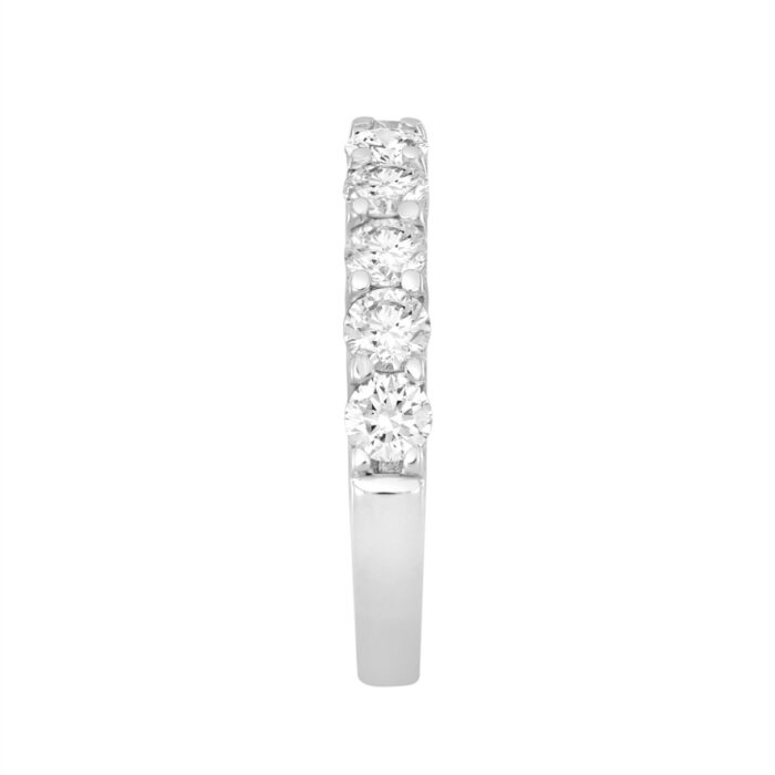LADIES BAND 2CT ROUND DIAMOND 14K WHITE GOLD - Image 3