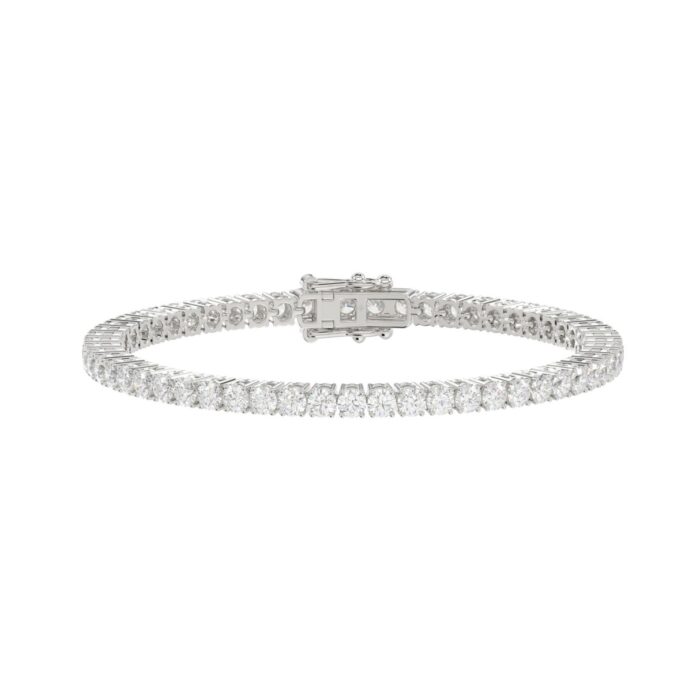 20890758_EC-178541W-1214x1214.jpg LADIES BRACELET 5CT ROUND DIAMOND 14K WHITE GOLD - Image 1