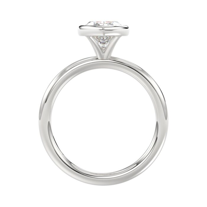 LADIES SOLITAIRE RING 2CT MARQUISE DIAMOND 14K WHITE GOLD (CENTER STONE MARQUISE DIAMOND 2CT ) - Image 2