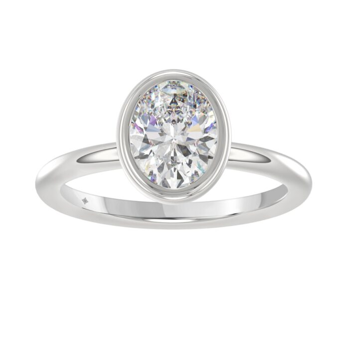 20890767_EC-108034W-1214x1214.jpg LADIES SOLITAIRE RING 2CT OVAL DIAMOND 14K WHITE GOLD (CENTER STONE OVAL DIAMOND 2CT ) - Image 1