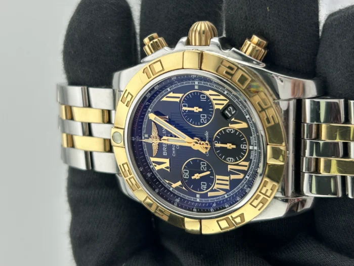 Breitling Chronomat Black Roman Dial on Stainless Steel/Rose Gold Ref. CB0110 with Card 2016 - Image 3
