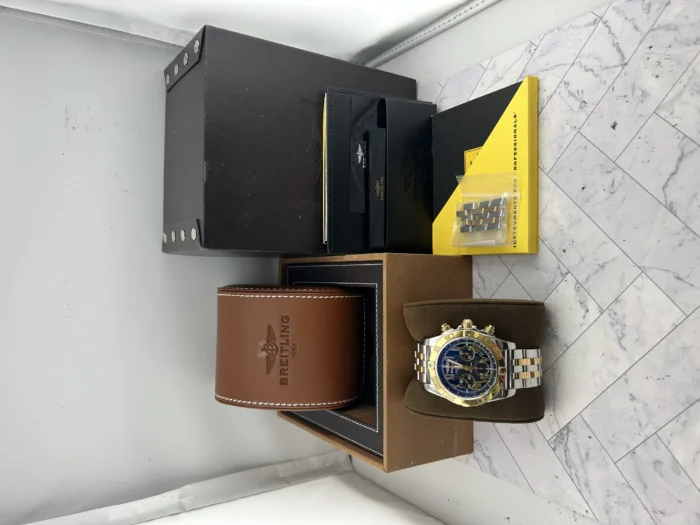 Breitling Chronomat Black Roman Dial on Stainless Steel/Rose Gold Ref. CB0110 with Card 2016 - Image 7