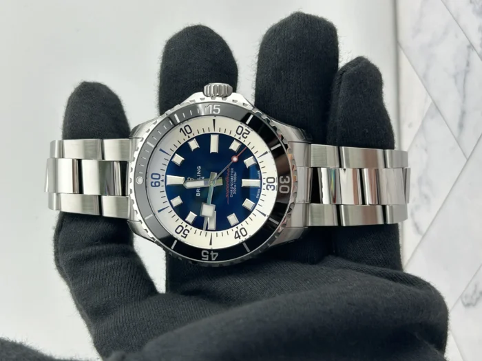 Breitling Superocean Automatic Blue Dial on Bracelet Ref. A17376211C1A1 with Card 2026 - Image 2
